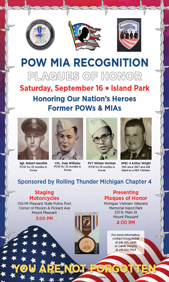 POW, MIA Recognition Day - download flyer 