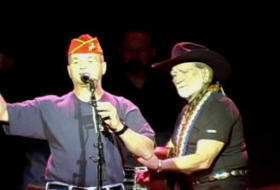 Gene Simes and Willie Nelson